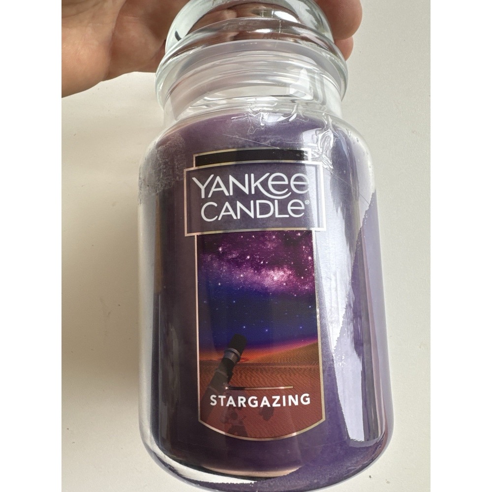 Yankee Candle Stargazing 22oz Large Jar Candle Purple Unburned Rare